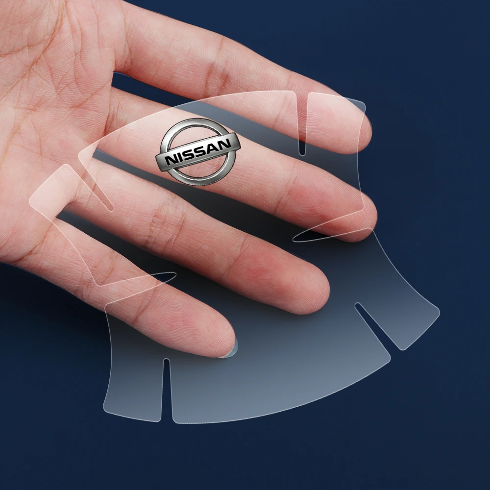 Película protetora anti-arranhões para maçaneta de porta de carro, adesivos para nissan nismo qashqai juke leaf micra sentra patrol x-trail tiida