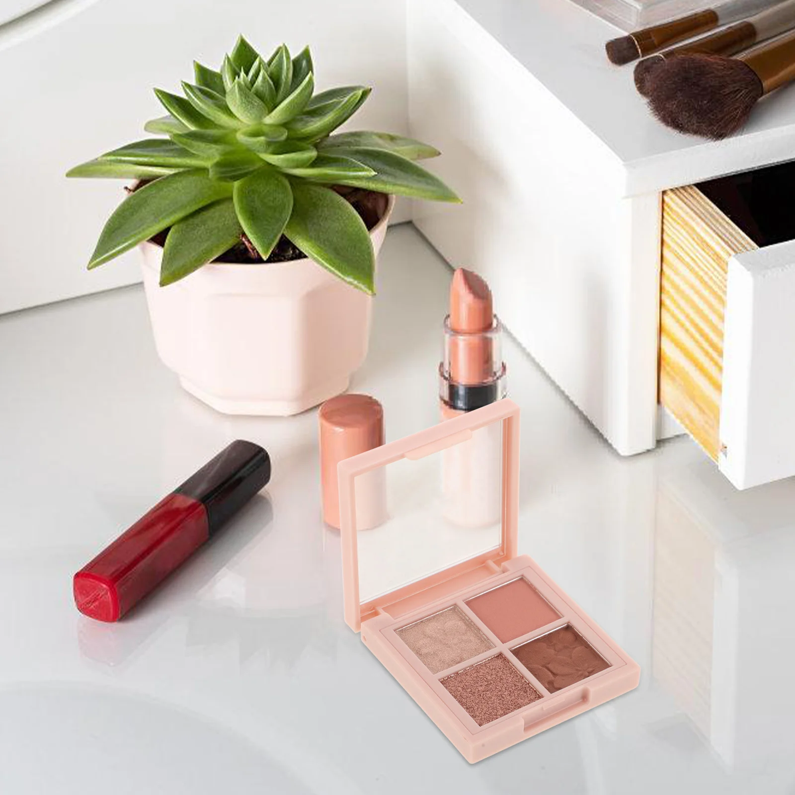 Palette di ombretti Matte Shimmer Dimensioni altamente pigmentate a lunga durata Impermeabile compatto per tutti i giorni drammatici