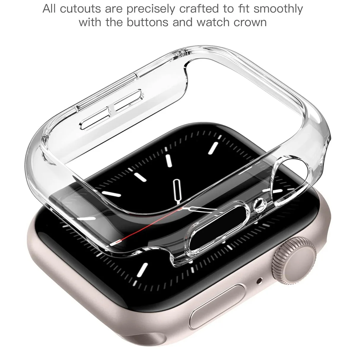 Cover for Apple Watch Case 10 46mm 44mm 40mm 42mm 38mm Accessories PC Protector bumper iWatch Series 8 7 SE 6 5 4 3 9 45mm 41mm image 4