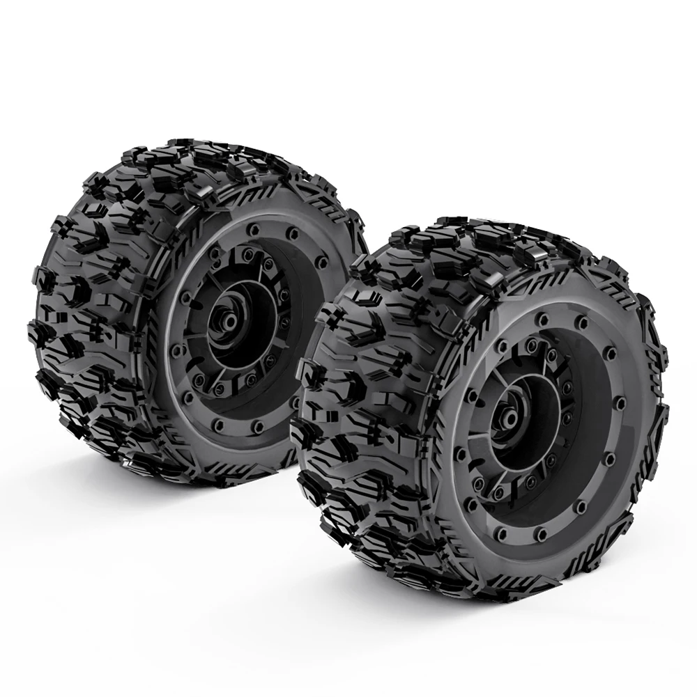 ZD Racing 4PCS Rubber Tires 12mm Hex Sponge Nylon Wheel Rim Tires For MT-16 1/16 RC Car