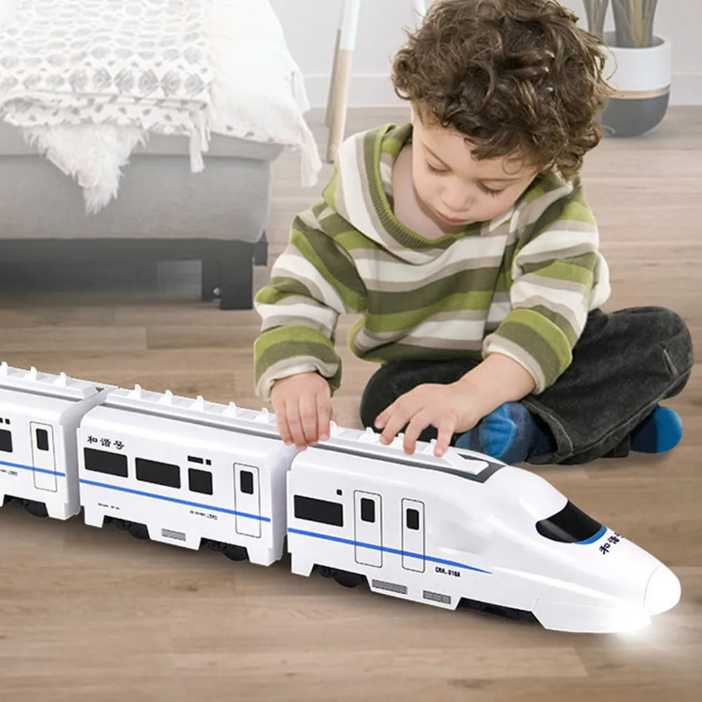

1Set Electric Train Kids Educational Railway Rail Set Fun Interactive Train for Children Toy Trains for Boys Age 4-7