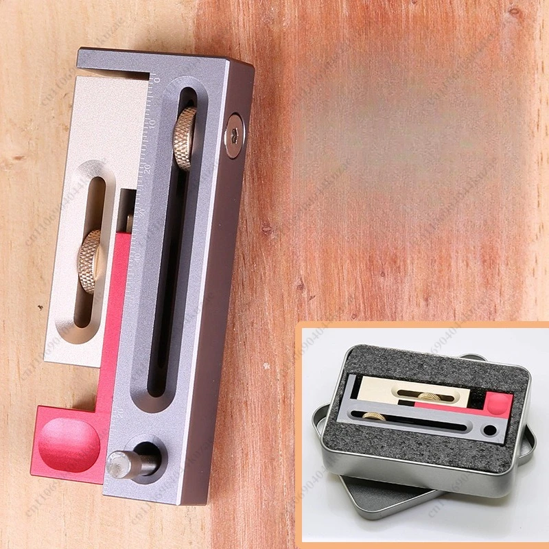 For HONGDUI Woodworking Saw Table Saw Seam Adjuster, Tenon Maker with Adjustable Length Compensation Block