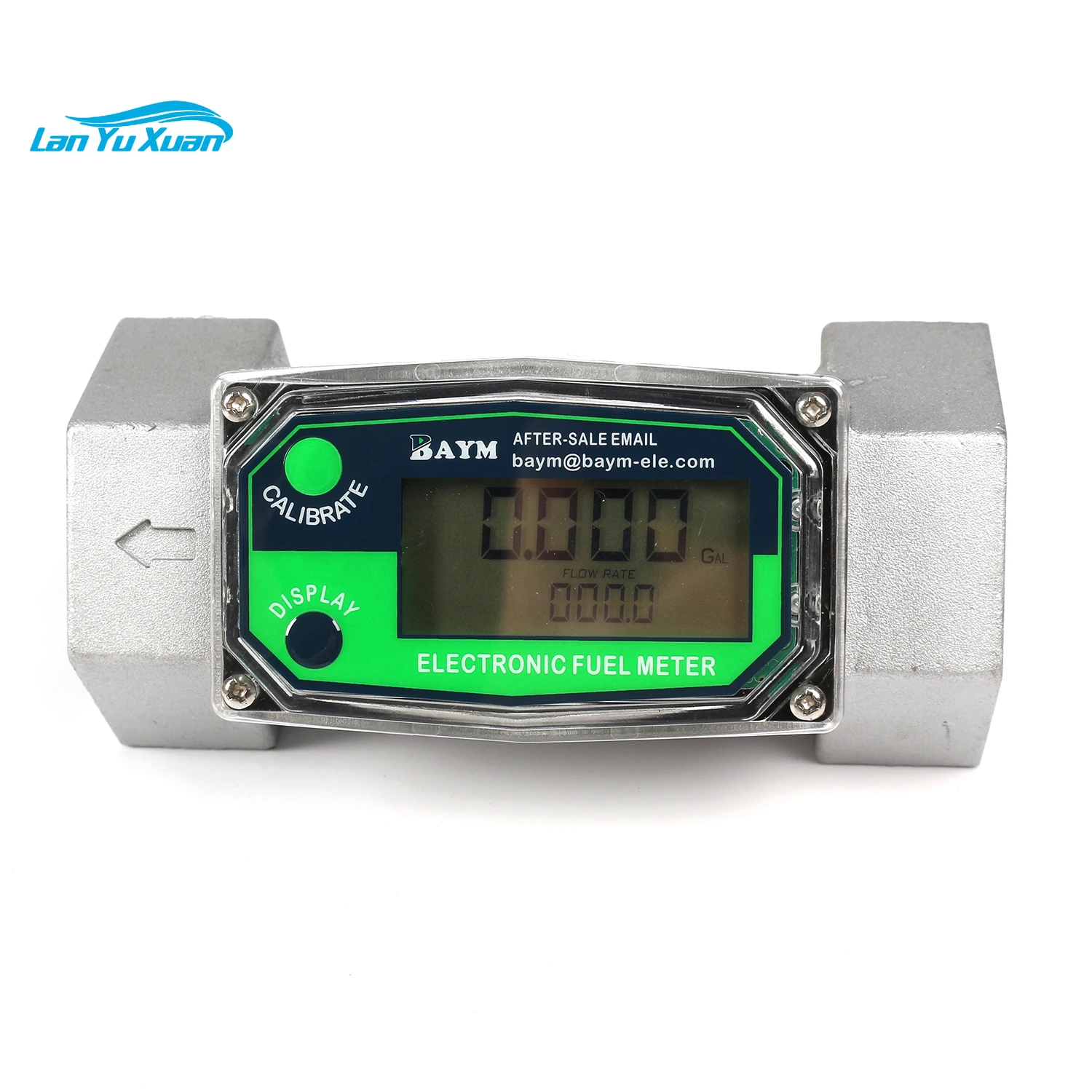 

Turbine Flow Meter 1.5" 40-280L/Min Kerosene Gas Methanol Diesel Fuel Flow Digital Meter Oval Gear Gauge LCD BSPT/NPT Battery