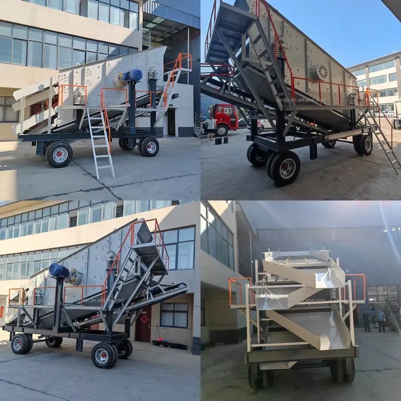 Quartz Sand Sifter Mobile Vibrating Screen Ore Vibrator Sieve Separator Machine Price