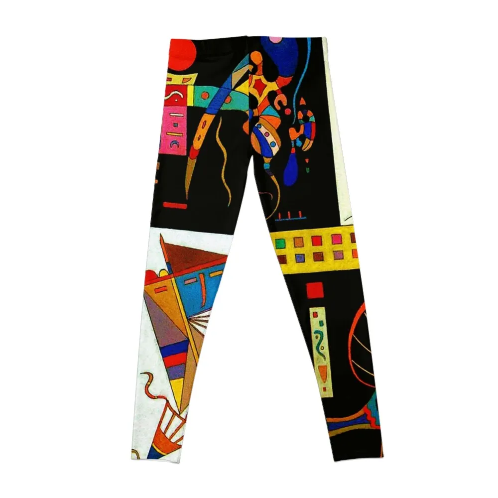 Communaute?- Community Wassily kandinsky Whimsical Paintings Leggings Pants sport sportswear gym sport set Womens Leggings