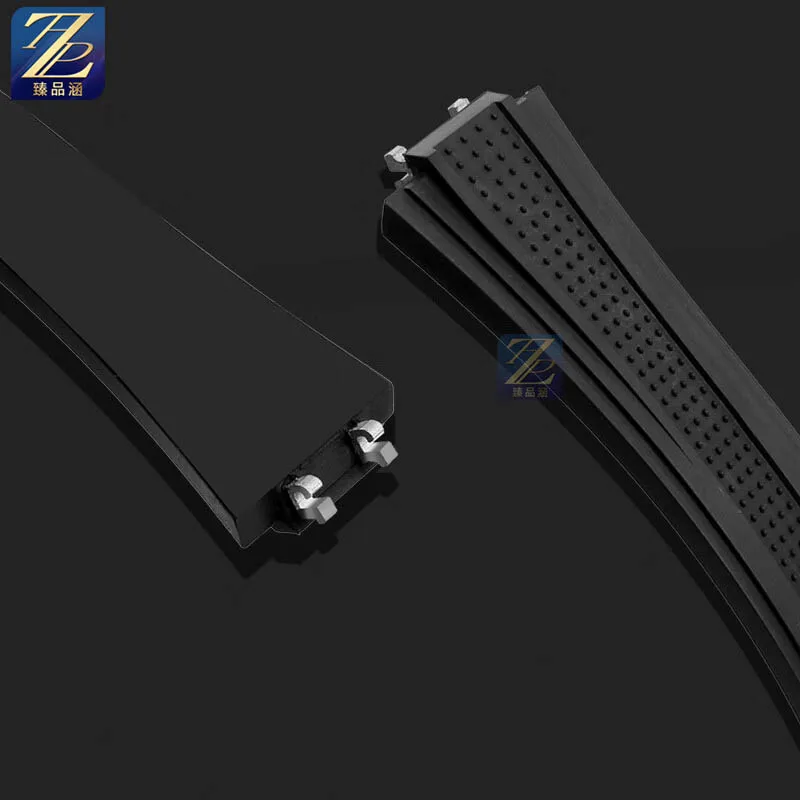 ل Zenith DEFY SKYLINE Skyline Series 03.9300 الإفراج السريع فلوروروبر حزام (استيك) ساعة مقاوم للماء فراشة مشبك حزام سوار