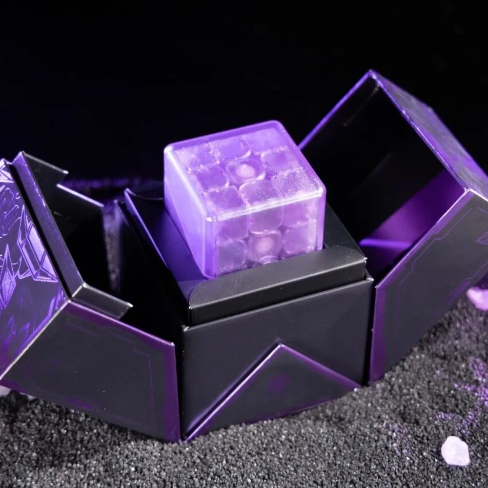 Gan16 maglev max roxo inverno coleção limitada cubo de velocidade 3x3 cubo magnético competição profissional magico puzzle brinquedo