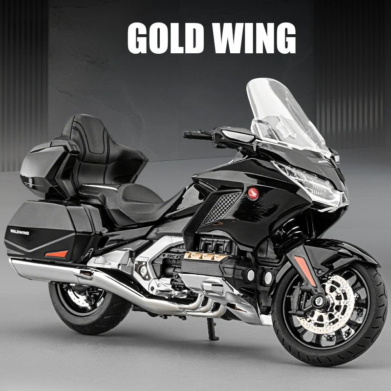 

1:12 GL1800 Simulation Alloy Motorcycle Model Ornament Children's Toys Gifts Diecast Alloy Car Model Collectible