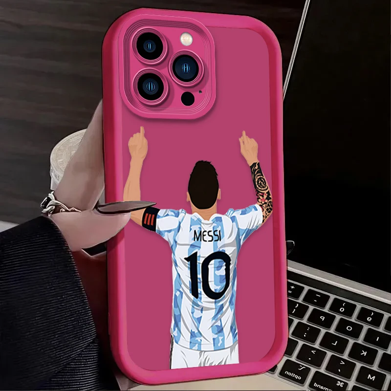 Football M-messi Protective Case for Xiaomi Redmi Note 13 12 11 Pro Plus 4G 5G 12S 11S 10S 10 9 9S Redmi 14C 13C 12C A3 12 Cover