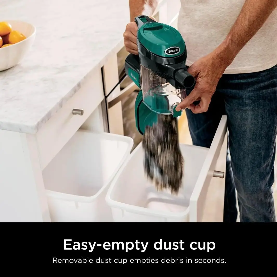 Aspiradora de varilla con cable, ultraligera, dirección giratoria, potente limpieza profunda, versatilidad del piso a techo, convierte a