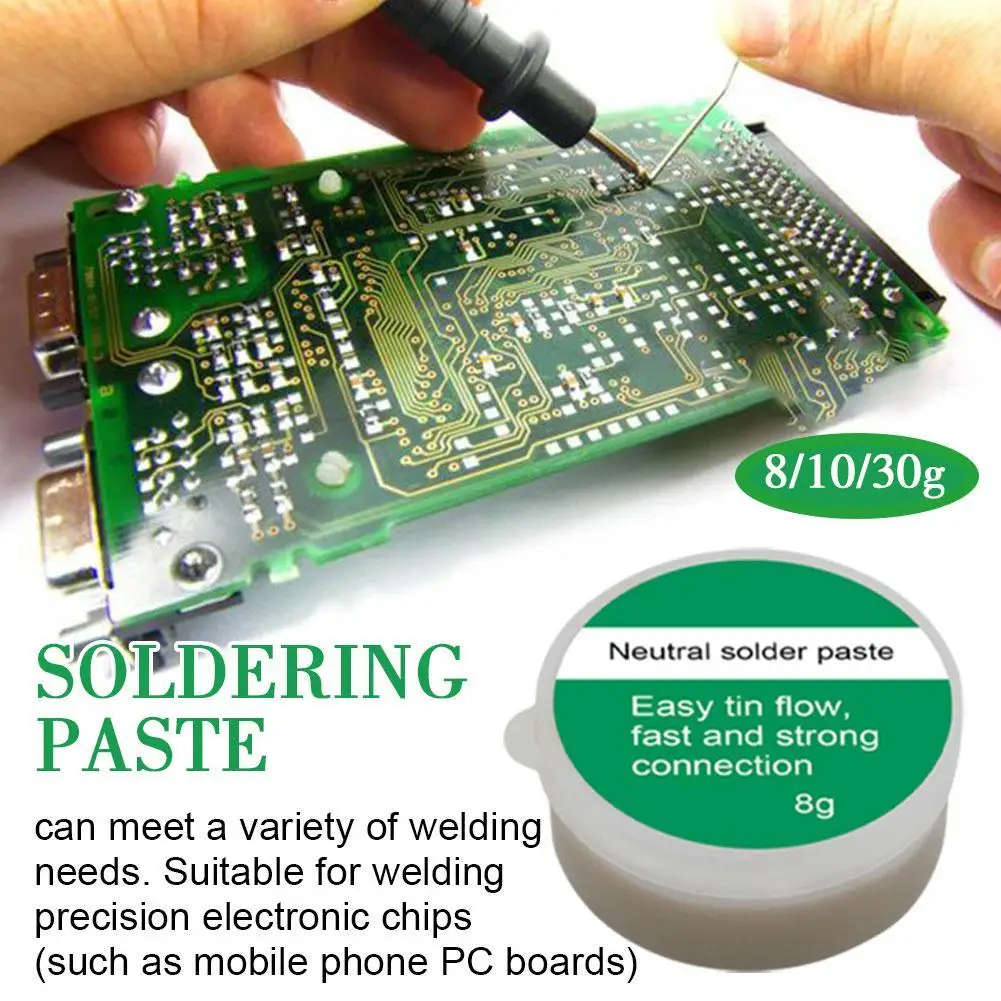 

8/10/30g Soldering Flux Lead-Free Solder Paste Flux Tin Solder Paste Welding Flux For Electronics SMD PCB LED Soldering Repair