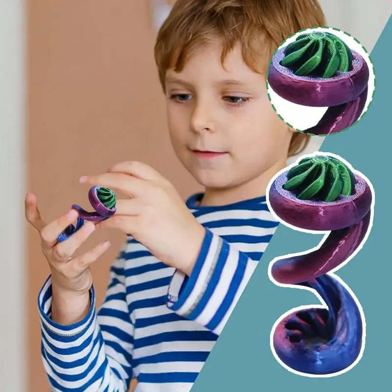 3D フィジェットパススルーフィジェットおもちゃ糸イリュージョンクールなガジェットストレスリリーフ男の子子供大人教室家庭職場