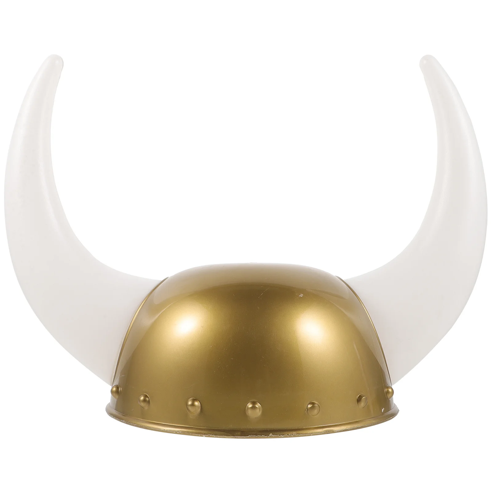 

Ox Horn Hat Plastic Costume Cap For Halloween Masquerade Party Cosplay Festival Decorative Headdress Prop Accessory
