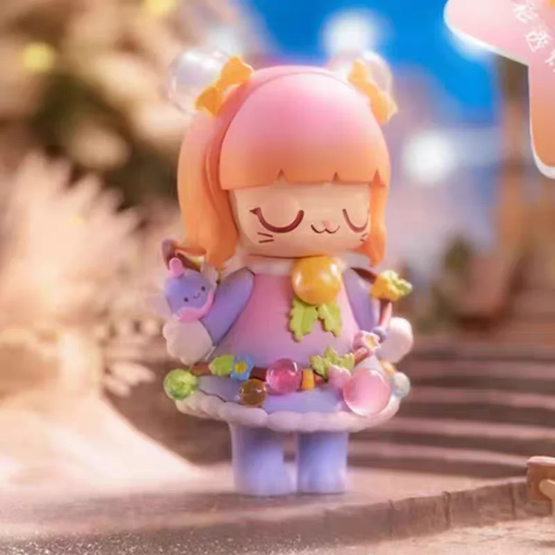 52TOYS Kimmy & Miki Wonderful Wish Night Series Blind Box - Figura giocattolo di Natale alla moda Ornamento da collezione Regalo di compleanno