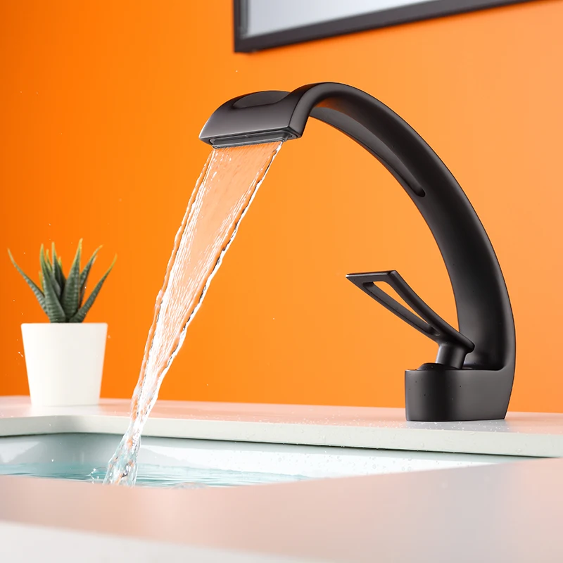 Bathroom basin faucet stainless steel sink middle cutout creative faucet high and short bathtub rim combination bathroom sink hy