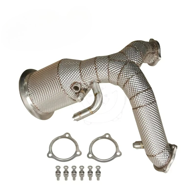 

Exhaust Downpipe for Porsche Cayenne 3.0T 2019-2023 with Heat Shield