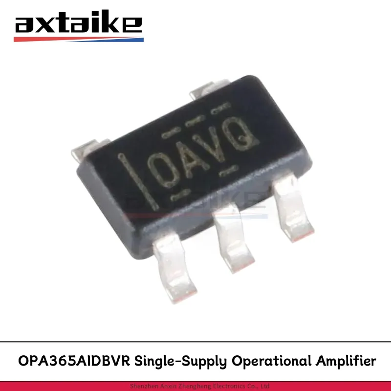 

5PCS OPA365AIDBVR SOT-23-5 OAVQ 0AVQ 50MHz Zerø-Crossover Low-Distortion High CMRR RRI/O Single-Supply Operational Amplifier IC