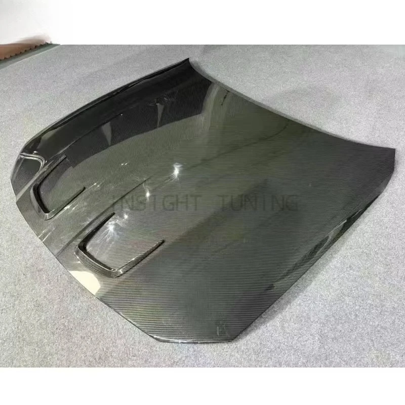 ملحقات غطاء محرك السيارة من ألياف الكربون الجافة عالية الإعداد مناسبة لـ M3 M4 G80 G82 ترقية إلى غطاء محرك السيارة OE Facelift