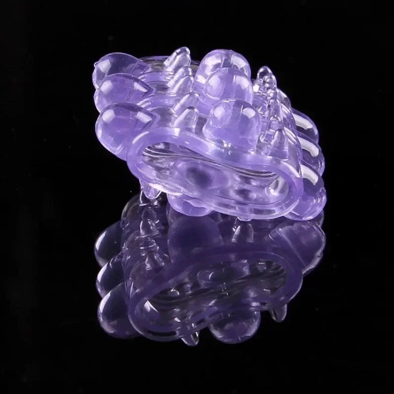 Particle Ring Caterpillar Crystal Delay Lock Fine Three Color Delay Ring Delay