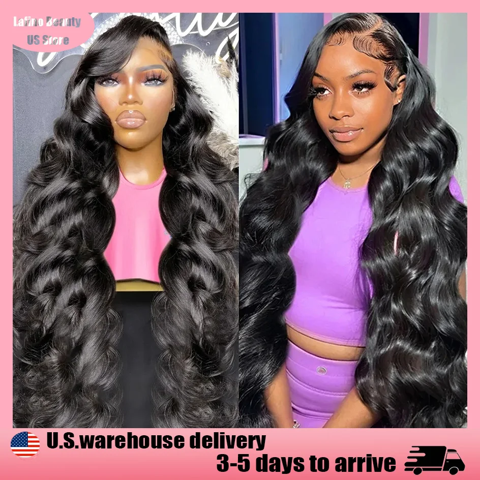 

Lafino Brazilian 40 Inch 13x4 Lace Front Wigs Body Wave Lace Front Wig 13x6 Loose Body Wave Black Wig Human Hair 200% Density