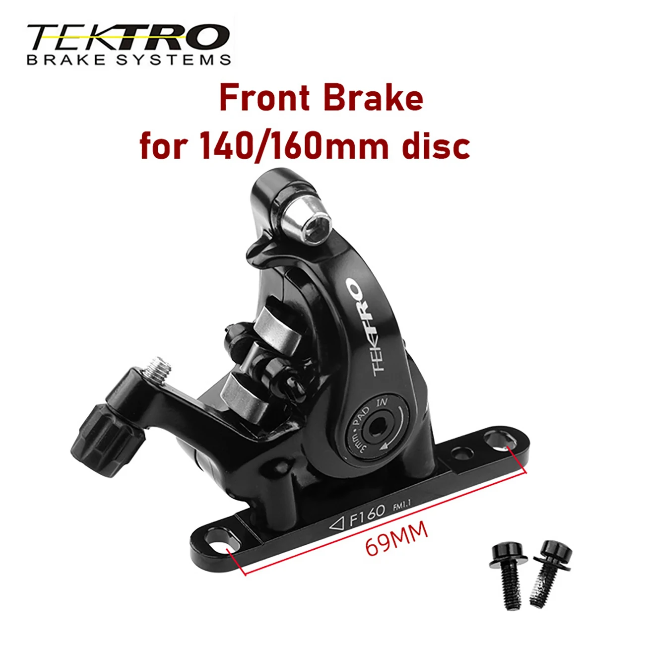 Tektro MD-C550 Road Bike Discs Brake 2 Piston Flat Mount Bicycle Brakes Caliper Mechanical Brakes Bicycle Parts