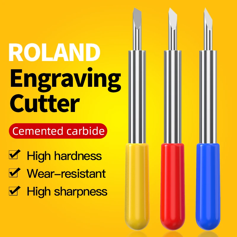 HUHAO Roland Plotter Blade 30/45/60 Degree Replacement Blade Vinyl Cutter Blade Holder Plotter Cutter Power Tool Cutting Plotter