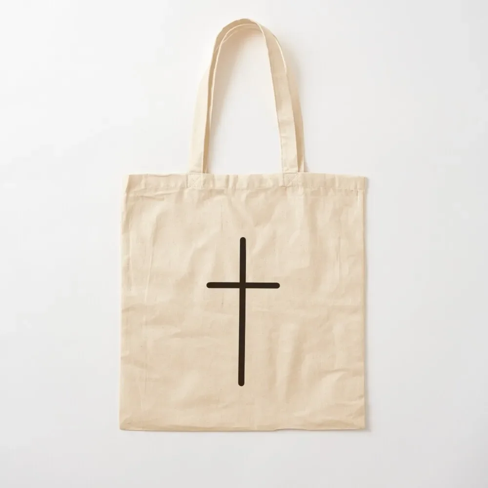 

Minimalist cross Tote Bag tote men screen