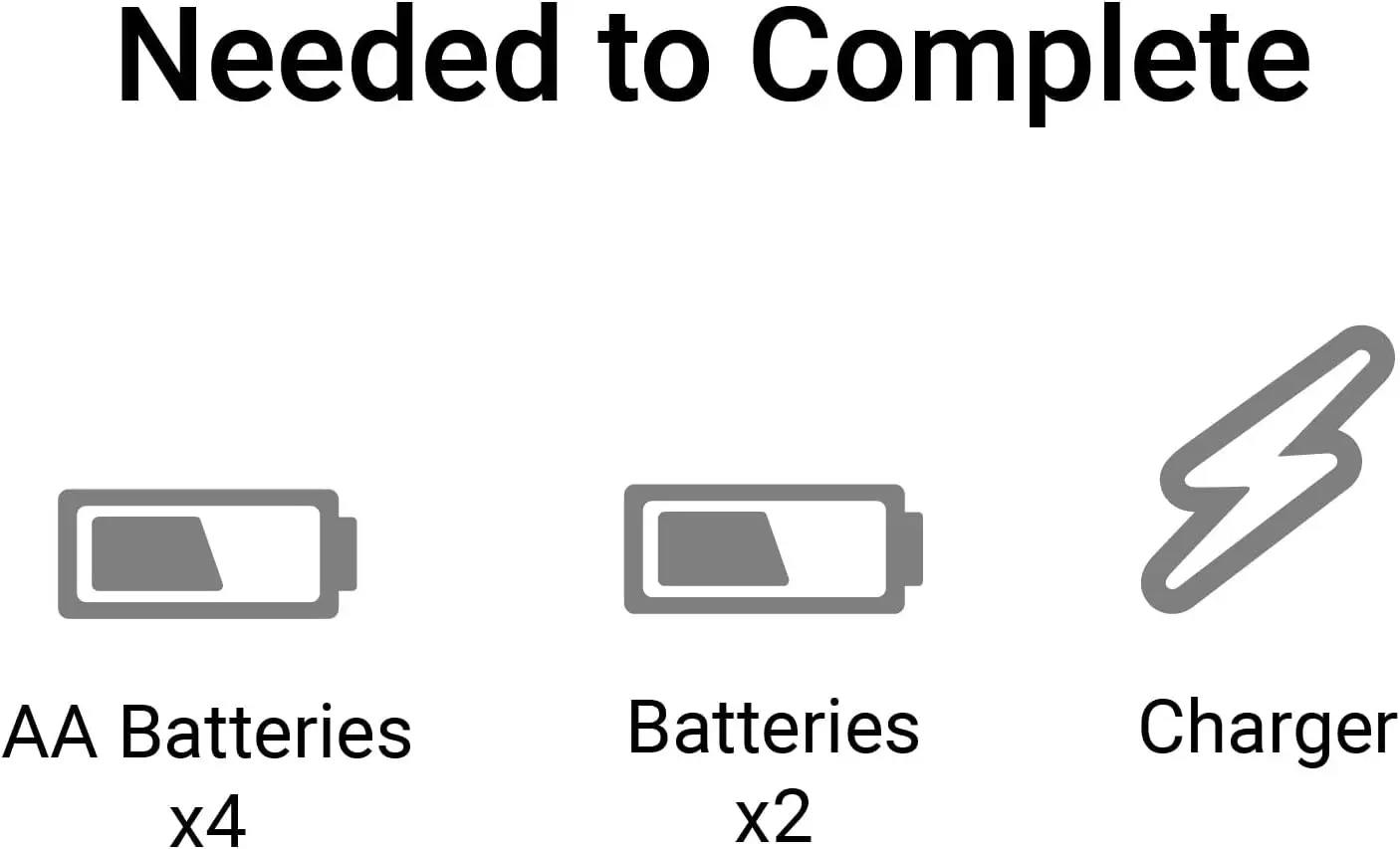 Transmitter and Receiver Included, Batteries and Charger Required