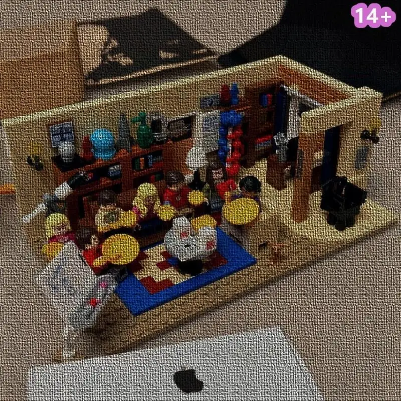 2026 New MOC 534Pcs Bricks BigBang Theory American TV Drama Friends Living Room Model Building Blocks 21302 Christmas Gift