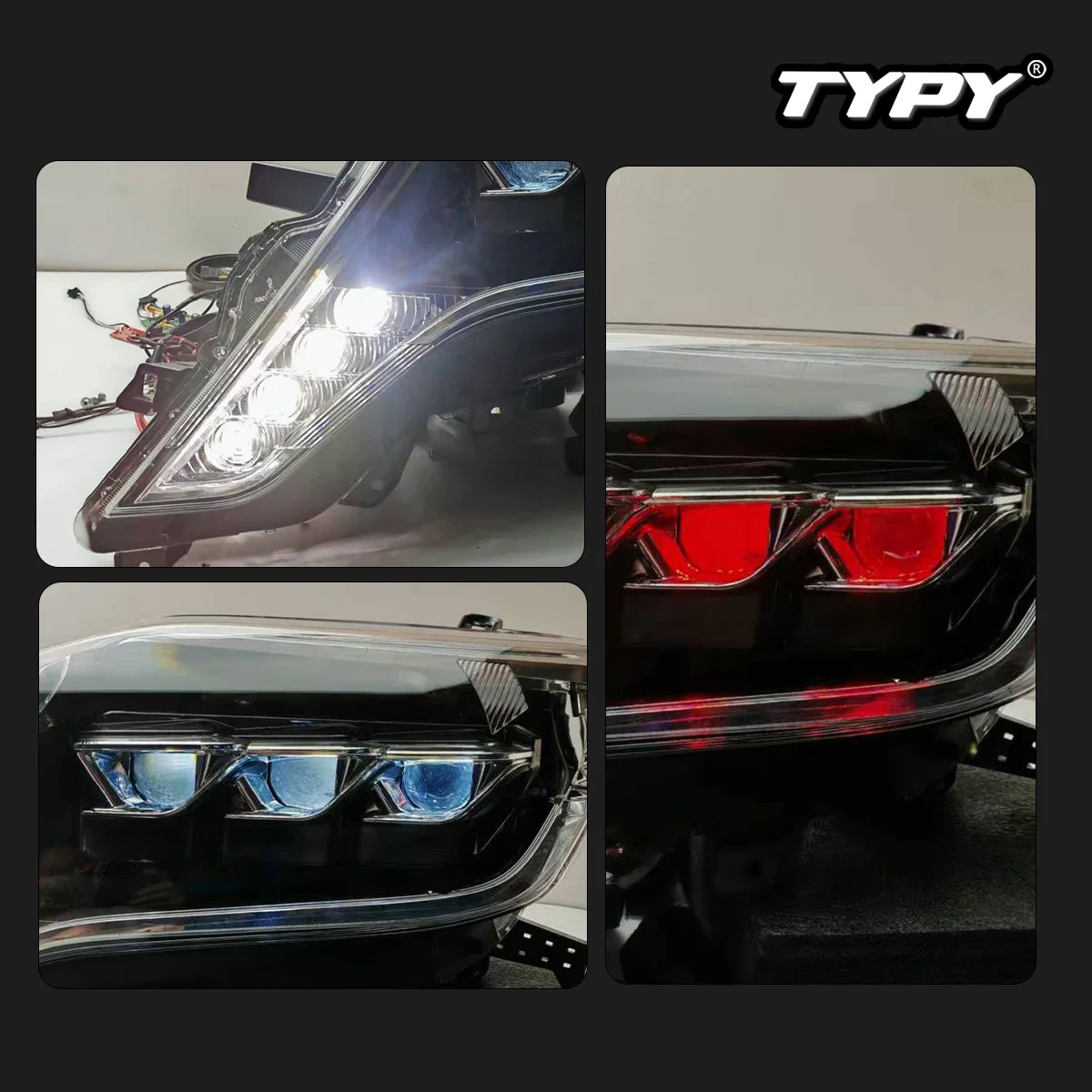 

New LED Head Lamp Upgrade Modified For Toyota Prado Headlight 2014-2017 Headlight Dynamic Signal Head Lamp Auto Accessories