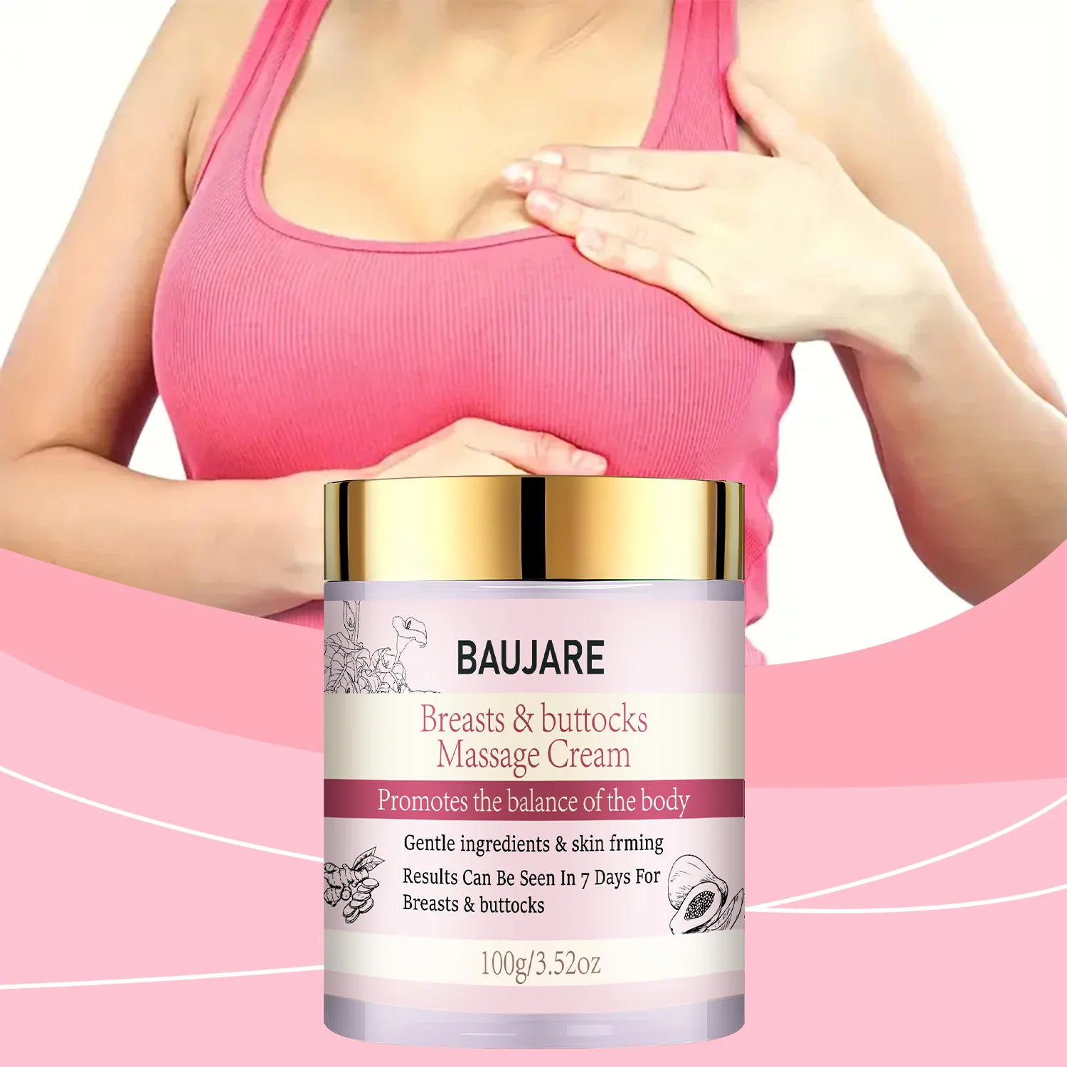Chest Care Cream Gentle Formula To Care for Women's Chest Skin Daily Moisturizing Care Cream