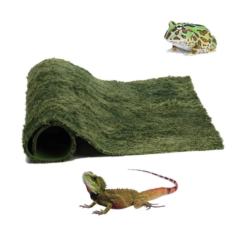 Reptile Carpet Mat Terrarium, Bedding Substrate Liner Mat,Imitation Rainforest Crawler Mats for Snakes Dragon Chameleon reptile