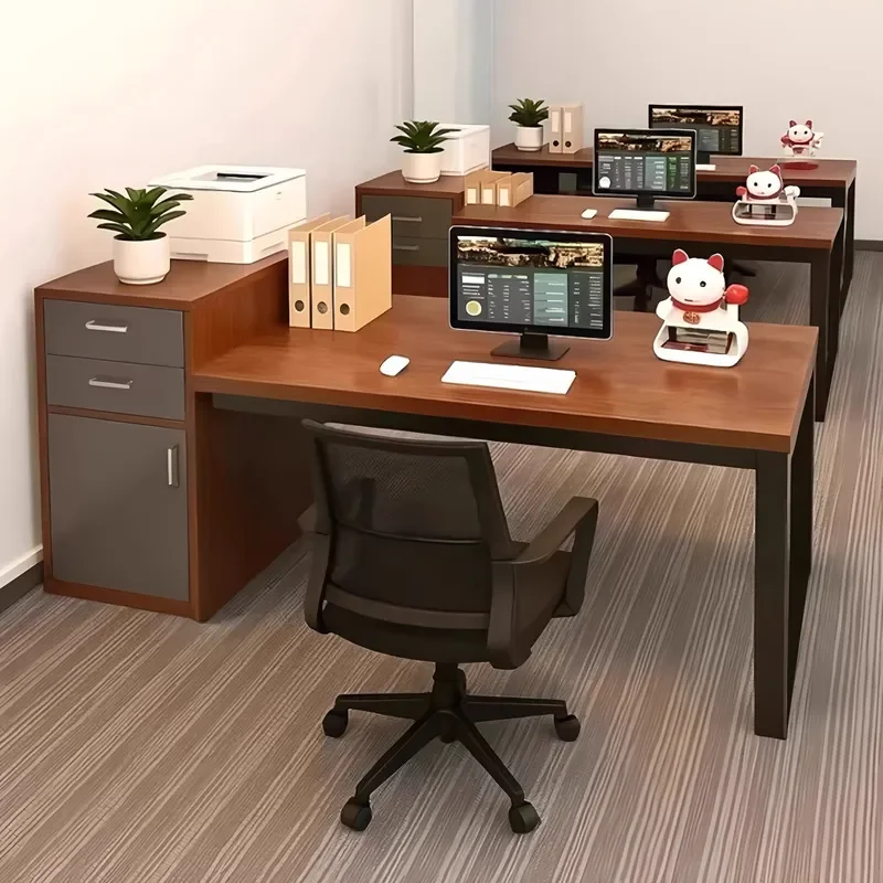 for Desk Multifunctional Computer Desk Desktop Home Office Table and Chair Combination Staff Workstation