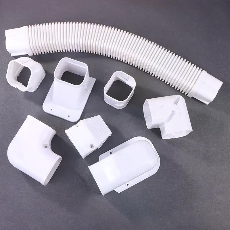 Air-conditioning Protection Pipe Cover Split & Central A/C Decorative PVC Hose Cover Air-conditioning Decorative Pipe Cover