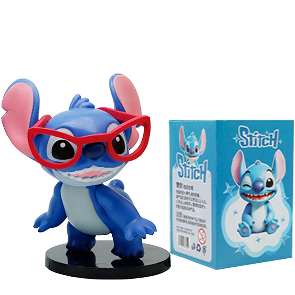 6 pz/CALDO Disney Cute Stitch Serie Action Figure Doll Mistero Cieco Scatola Sorpresa Giocattolo Da Collezione Regali Di Natale/Compleanno