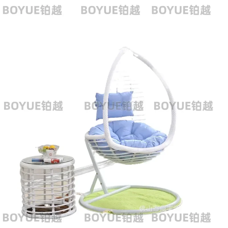 Hanging Egg Chair Swing Outdoor Indoor Balcony Hammock Seat Wicker Rattan Garden Patio Furniture Relaxing Comfortable Cushion