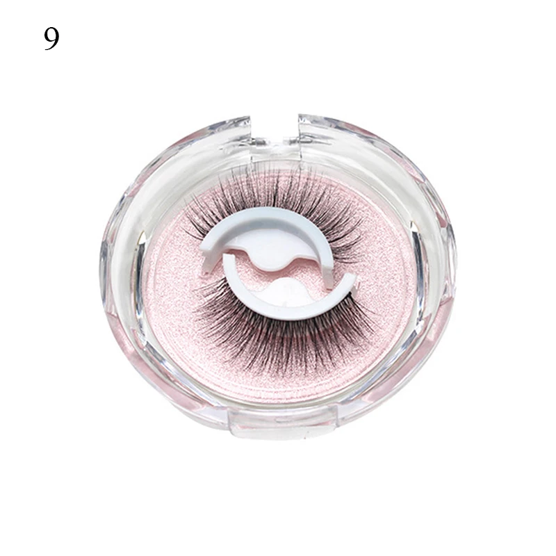 1 Paar Make-up selbstklebende falsche Wimpern aus künstlichem Nerz, keine Rückstände auf der Haut, 3D-falsche Wimpern, wiederverwendbar, natürliche lange Wimpern – Detail 17