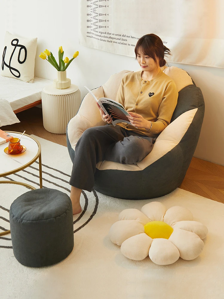 

Lazy sofa can lie and sleep single person sofa chair balcony lounge chair lazy chair.