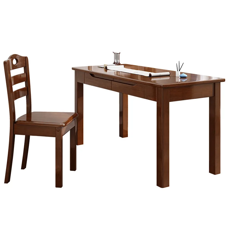 

New Chinese Solid Wood Desk Modern Simple Staff Computer Desk Training Desk Student Home and Chair