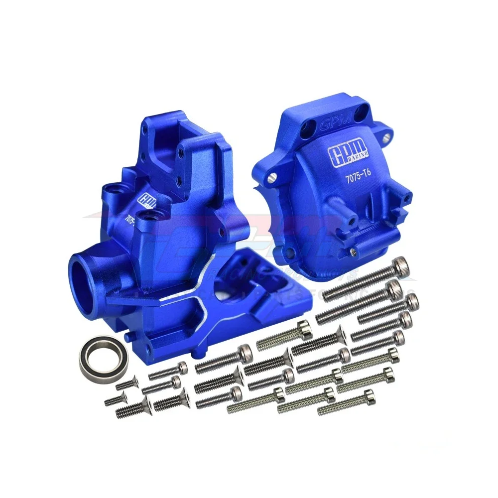 GPM for Traxxas 1/8 Sledge 4WD Monster Truck 95076-4 RC Car Upgrade Parts Metal Alloy Front Rear Gearbox Case Diff Shell 9529