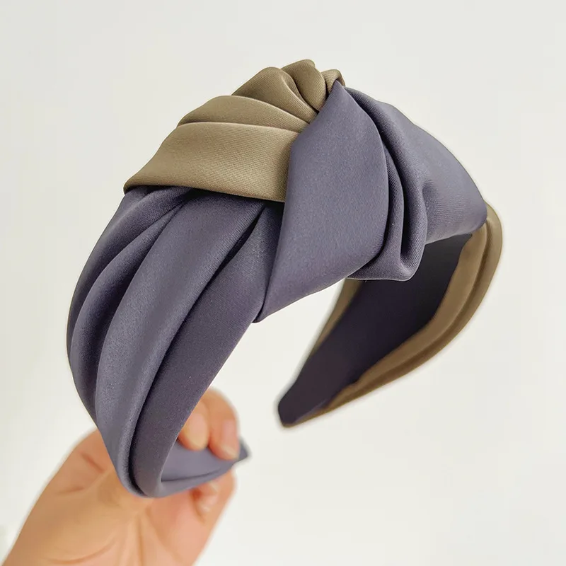 Women Girls Autumn Winter Silk Satin Big Knot Hairband Headband Hair Jewelry Hair Accessories