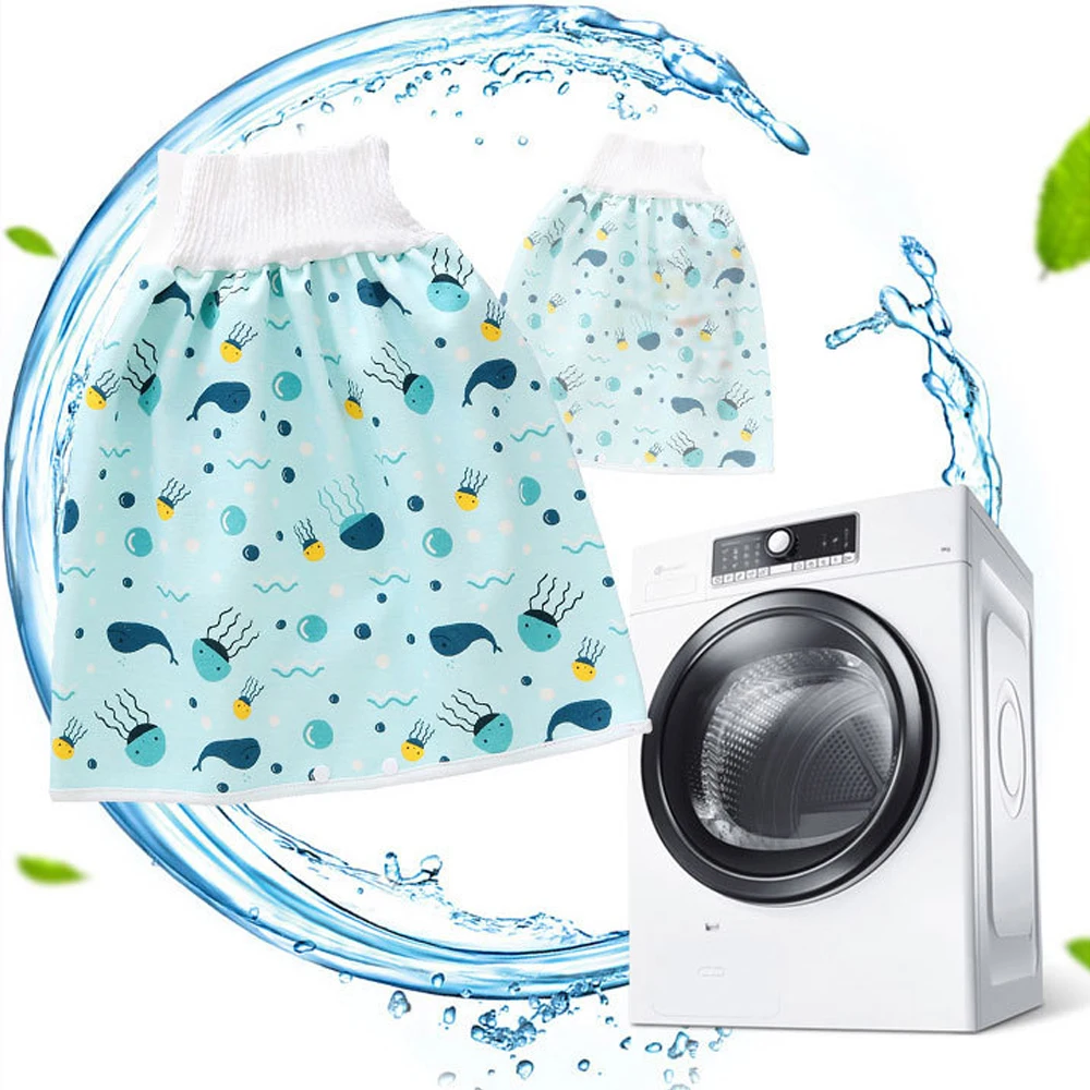 Potty treinamento novo cereja fralda shorts onda nuvem à prova de vazamento à prova dwaterproof água fralda do bebê saia infantil calças de treinamento flor fralda