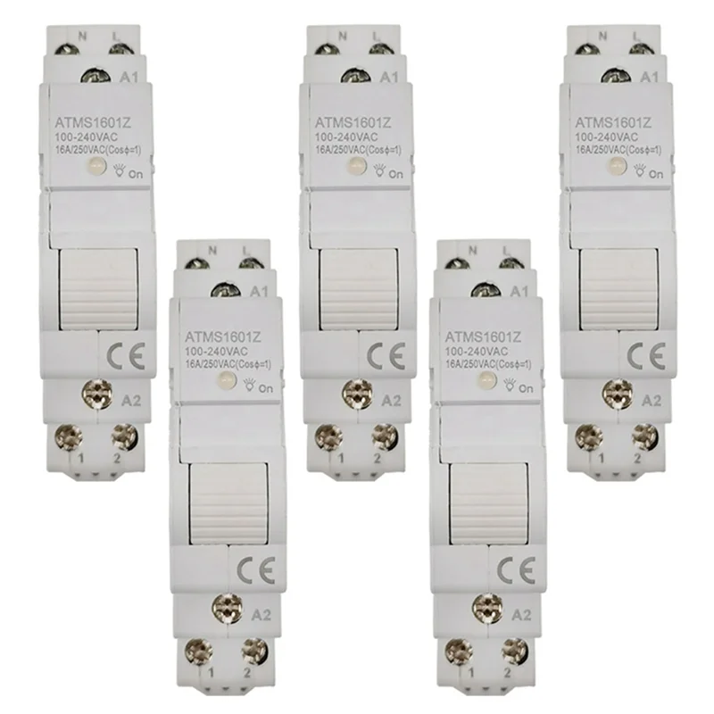 A99E-5X 투야 스마트 라이프 지그비 회로 차단기 DIN 레일 1P 단극 건식 접점 타이머 릴레이 앱 원격 제어 스마트 타이머