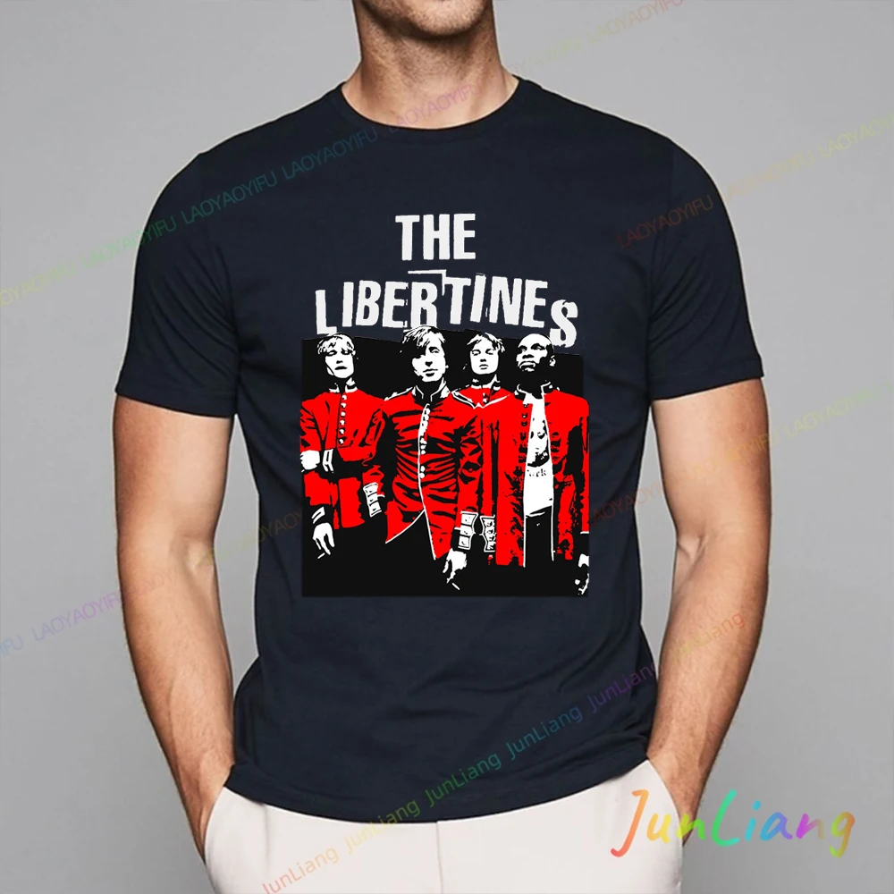 

The Libertines Band Graphics Hippie Clothes Aesthetic Clothes Men and Women 100% Cotton Woman Clothing Top Y2k Tops T-shirts