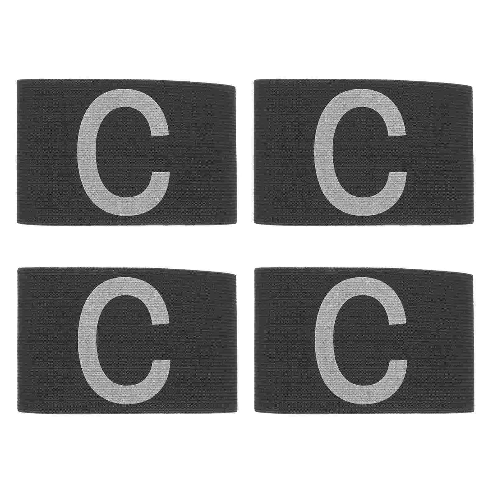 4 Pcs Captain Wrist Band Captains Armband Kids Football Bands Soccer Accessory Bandas