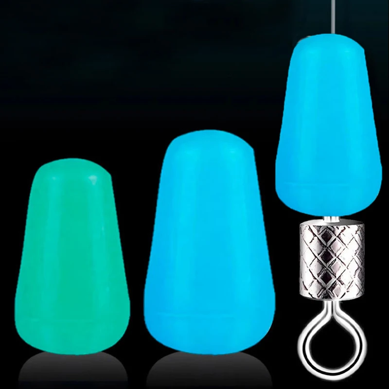 【OD】100 Stück/Set Hochwertige Silikon-Stopper für Karpfen- und Fliegenfischen, Blaue Ovale Gummi-Stopper, Angelstopper, Angelboje