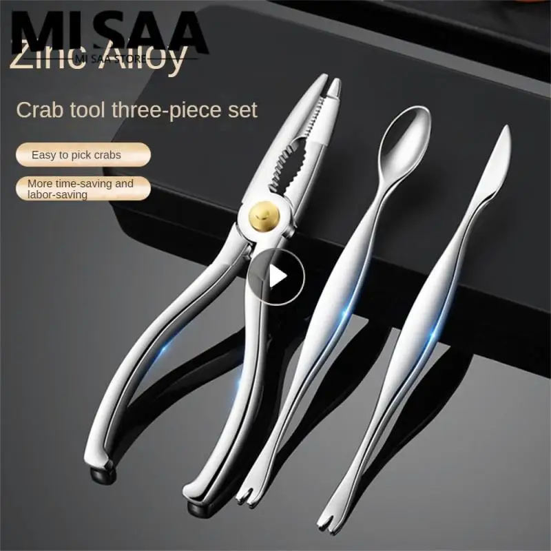 Crab Needle Stainless Steel Convenient Seafood Tools Peeling Crab Clip Crab Clamp Kitchen Specific Crab Stripping Forceps