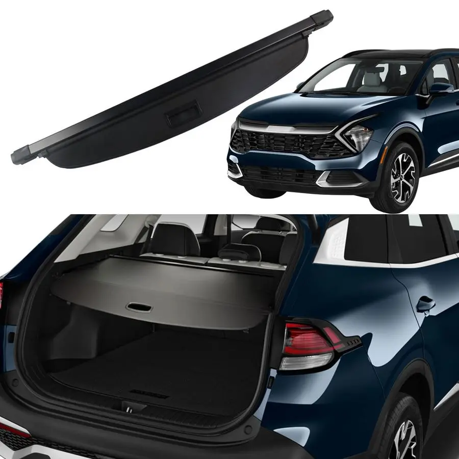 

Cover for 2024 KIA Sportage 2023 2025 2026 Trunk Cover Rear Trunk Security Cover Shielding Shade Car Accessories, Black