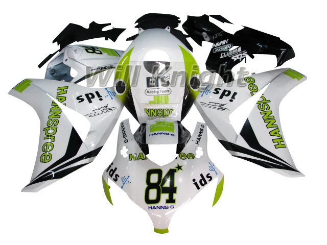

Intelligent Library Body Fairing For Honda CBR1000RR 2008 2009 2010 2011 CBR1000 08-11 White Green 84 Edition