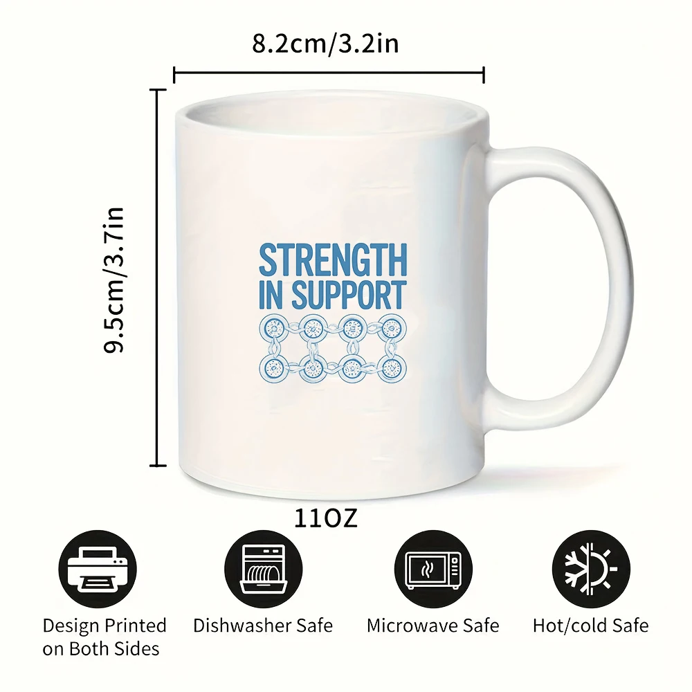 Tazza da 11 once + Supporto Power Design + Tazza multifunzionale per bambini - Regalo di Natale essenziale Perfetto compagno di famiglia e ufficio